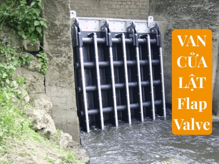 Van cửa lật van ngăn triều inox HDPE composite giá tốt